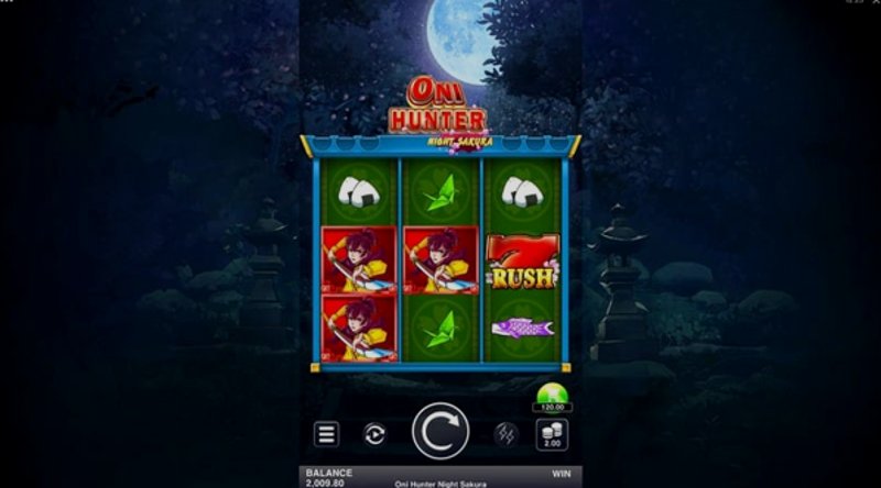 Play Oni Hunter Night Sakura by Microgaming at 1Win Casino