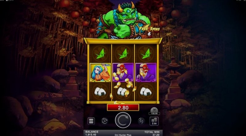 Play Oni Hunter by Microgaming at 1Win Casino