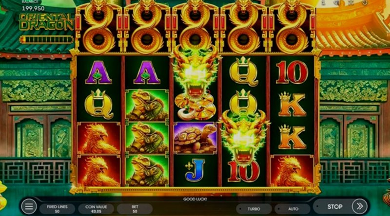 Play Oriental Dragon by Endorphina at 1Win Casino