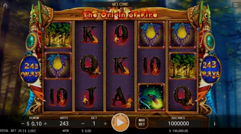 Play Origin Of Fire by Kaga at 1Win Casino