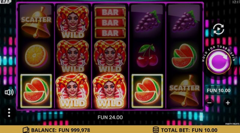 Play Party Fruits by Leap at 1Win Casino