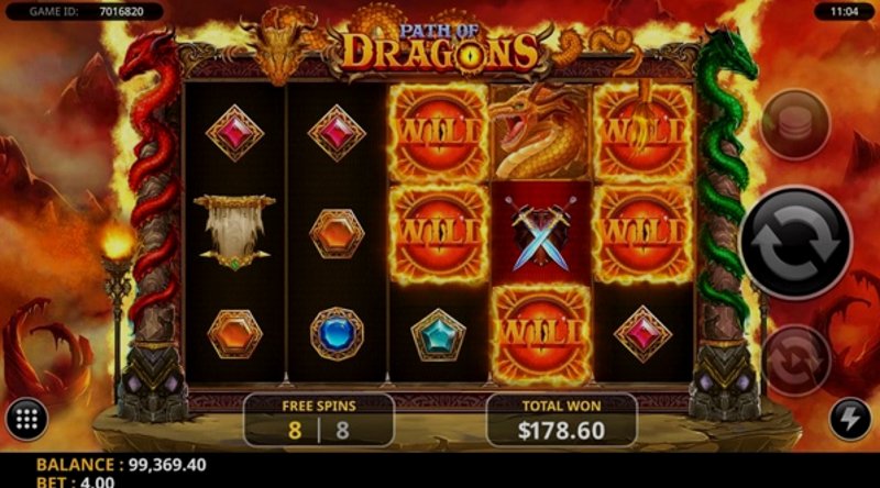 Play Path of Dragons by Swintt at 1Win Casino