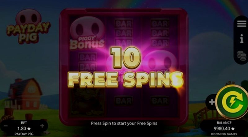 Play Payday Pig by Booming at 1Win Casino