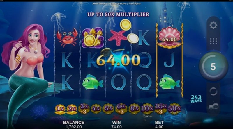 Play Pearl Catcher by Games Global at 1Win Casino