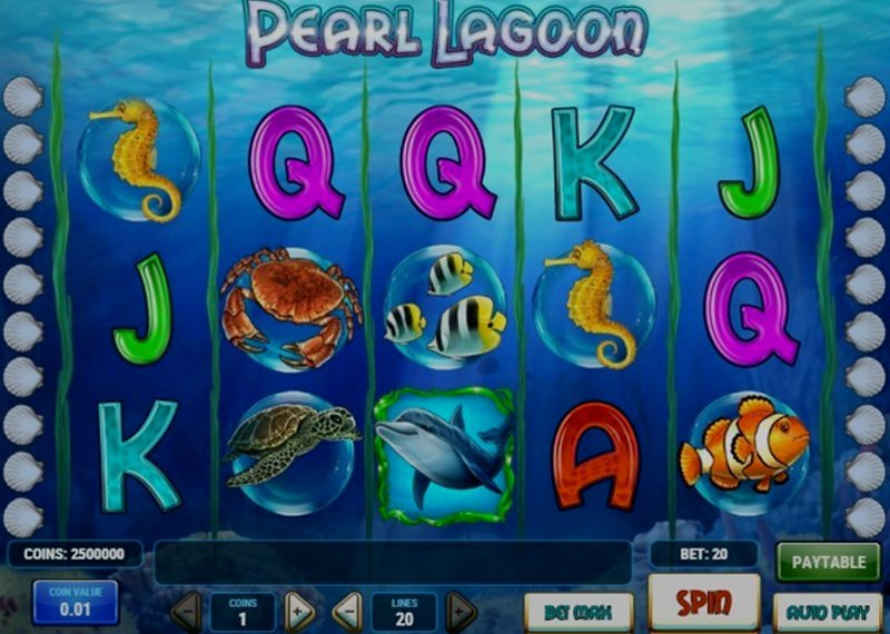 Play Pearl Lagoon by Playn Go at 1Win Casino