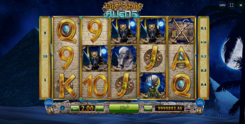 Play Pharaohs and Aliens by Bf Games at 1Win Casino