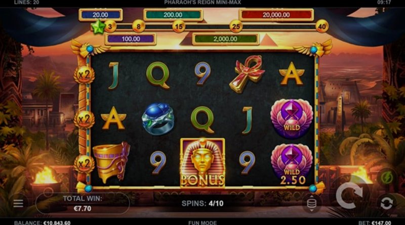 Play Pharaohs Reign by Kalamba at 1Win Casino