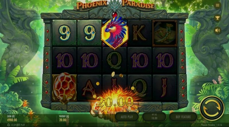 Play Phoenix Paradise by Thunderkick at 1Win Casino