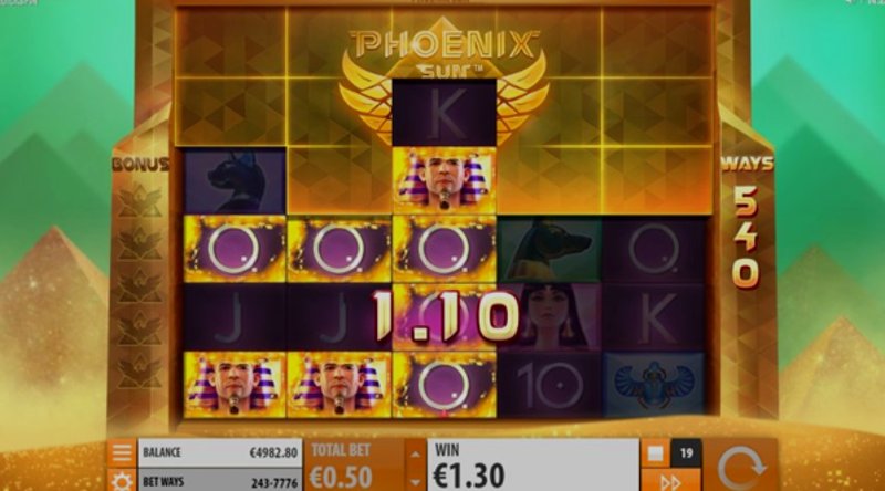 Play Phoenix Sun by Quickspin at 1Win Casino