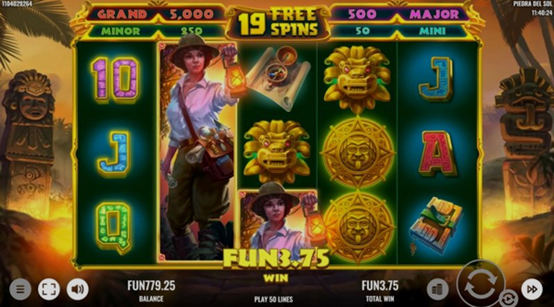 Play Piedra del Sol by Platipus at 1Win Casino