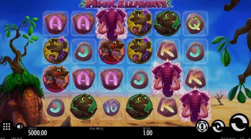 Play Pink Elephants by Thunderkick at 1Win Casino