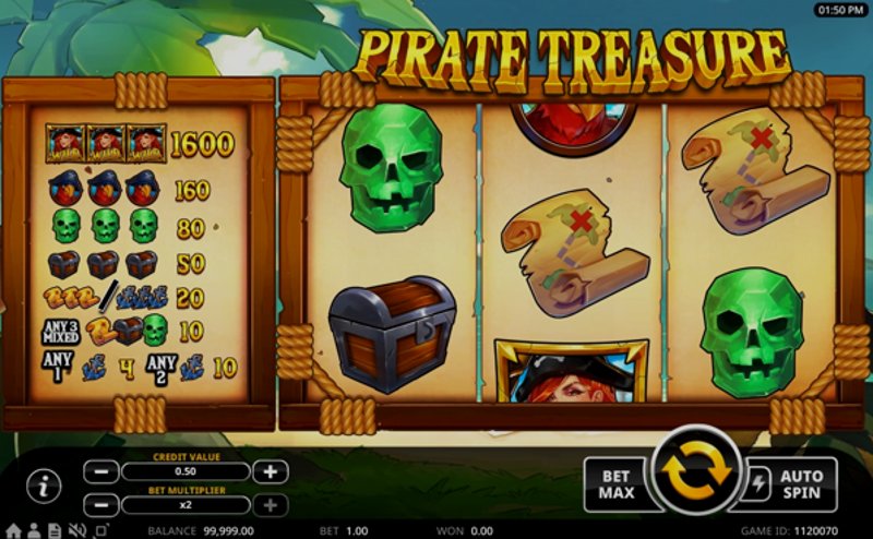 Play Pirate Treasure by Swintt at 1Win Casino