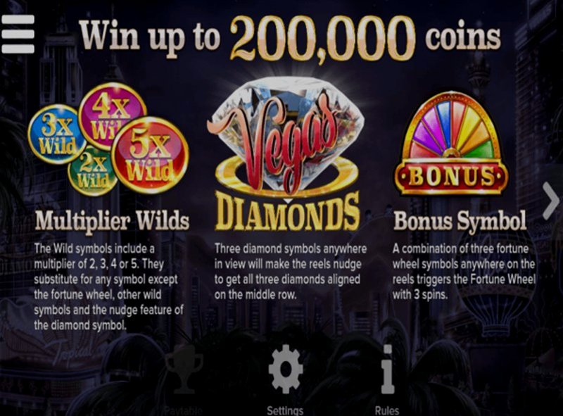 Play Vegas Diamonds by Elk at 1Win Casino