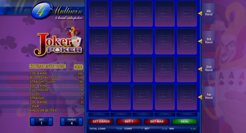 Play Joker Poker by Genii at 1Win Casino