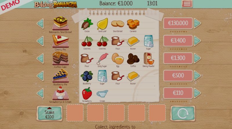 Play Baking Bonanza by Slingo at 1Win Casino