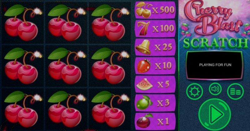 Play Cherry Blast by Iron Dog Studios at 1Win Casino