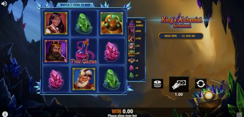 Play Kings Alchemist by Crazy Bilions at 1Win Casino