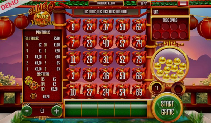 Play Slingo Xing Yun Xian by Slingo at 1Win Casino