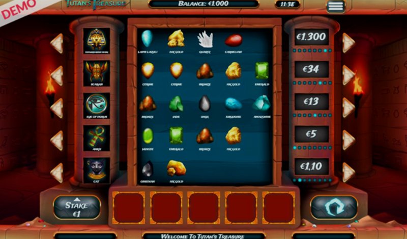 Play Tutans Treasure by Slingo at 1Win Casino