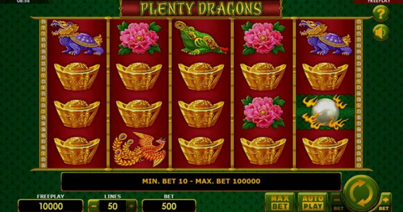 Play Plenty Dragons by Amatic at 1Win Casino