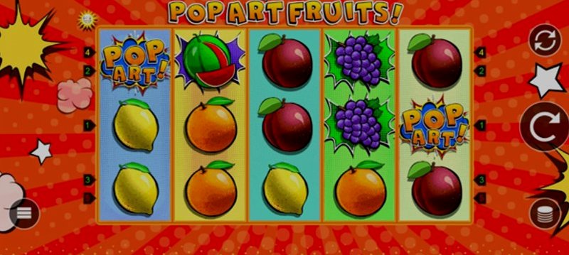 Play Pop Art Fruits by Edict at 1Win Casino