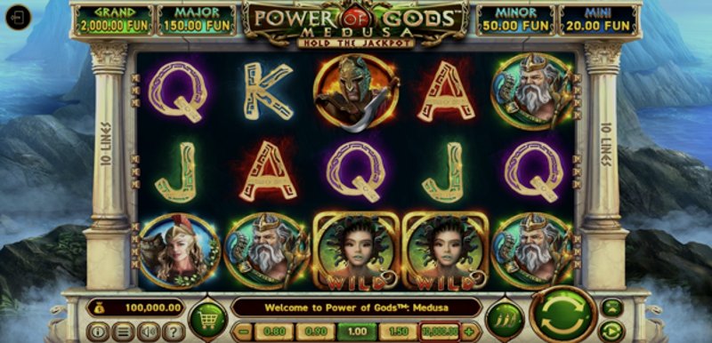 Play Power of Gods: Medusa by Wazdan at 1Win Casino