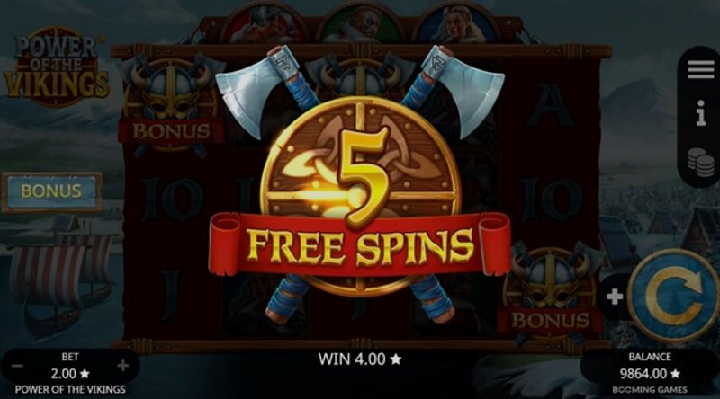 Play Power of the Vikings by Booming at 1Win Casino