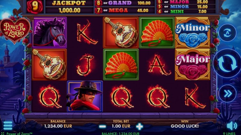 Play Power of Zorro by Netgame at 1Win Casino