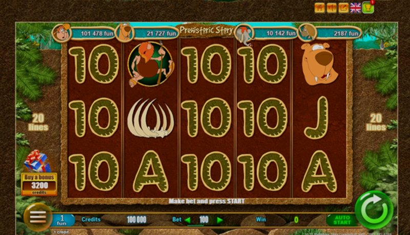 Play Prehistoric Story by Belatra at 1Win Casino