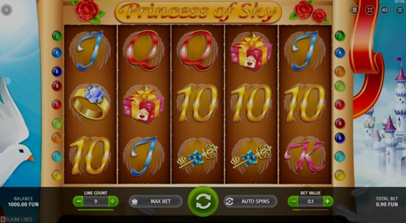 Play Princess of Sky by Bgaming at 1Win Casino