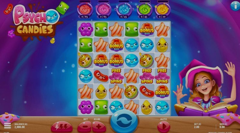 Play Psycho Candies by Games Global at 1Win Casino