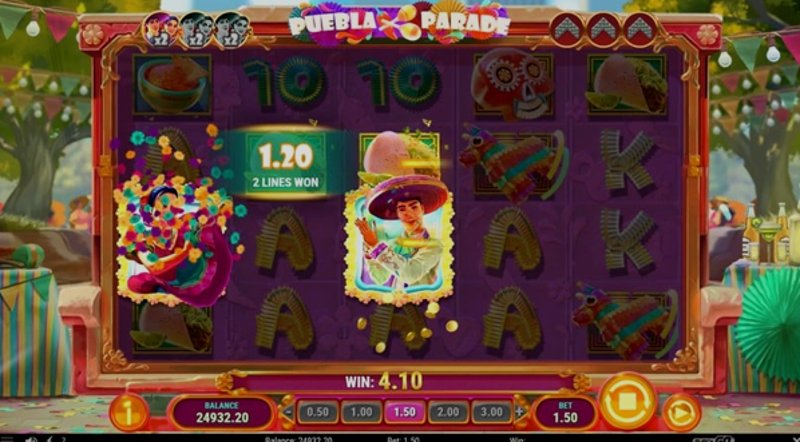 Play Puebla Parade by Playn Go at 1Win Casino