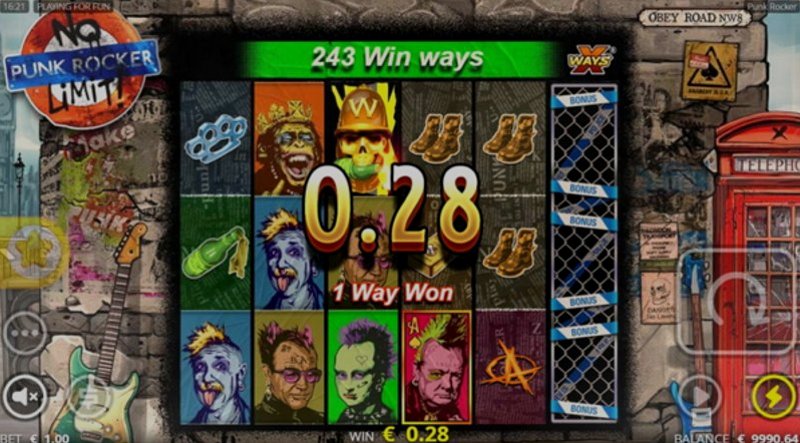 Play Punk Rocker by Nolimit City at 1Win Casino