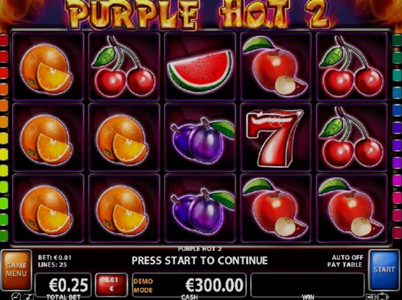 Play Purple Hot 2 by Ct Interactive at 1Win Casino