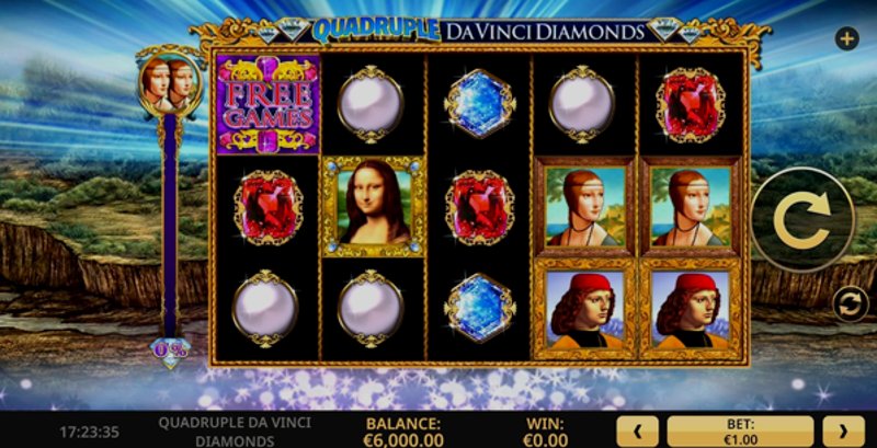 Play Quadruple Da Vinci Diamonds by High5 at 1Win Casino