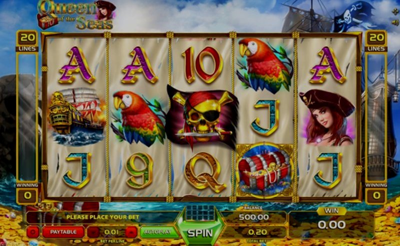 Play Queen Of The Seas by Gameart at 1Win Casino