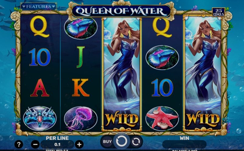 Play Queen Of Water by Spinomenal at 1Win Casino