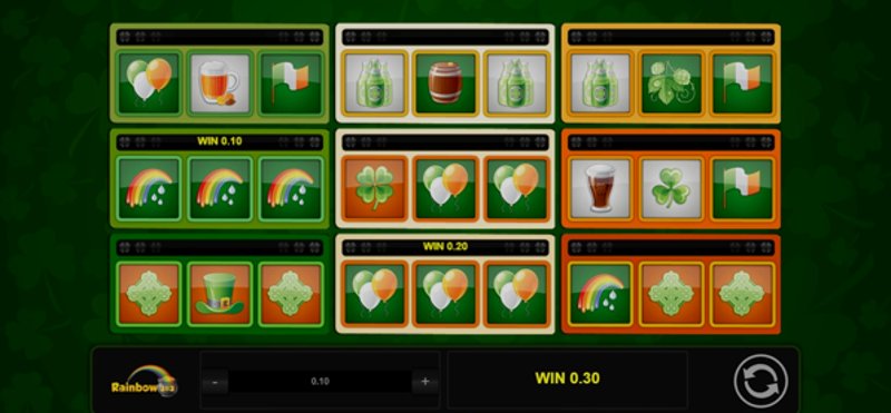 Play Rainbow 3x3 by 1x2gaming at 1Win Casino