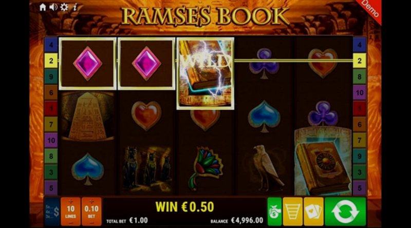 Play Ramses Book by Gamomat at 1Win Casino