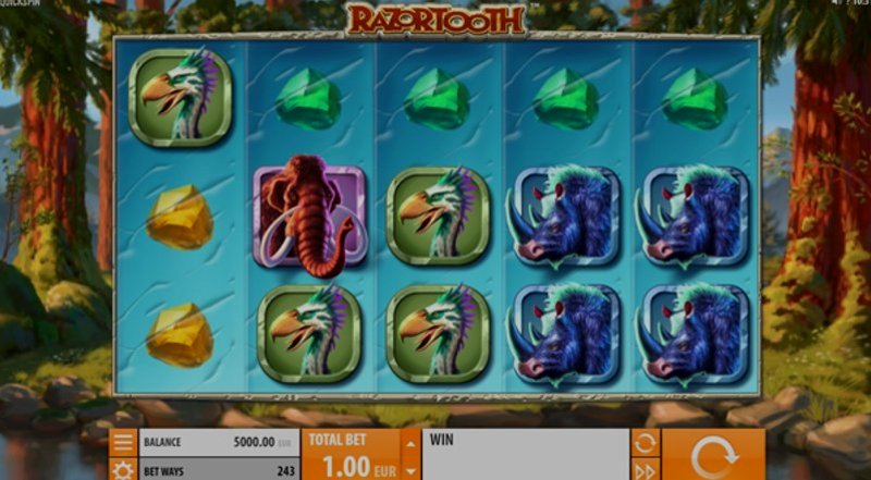 Play Razortooth by Quickspin at 1Win Casino