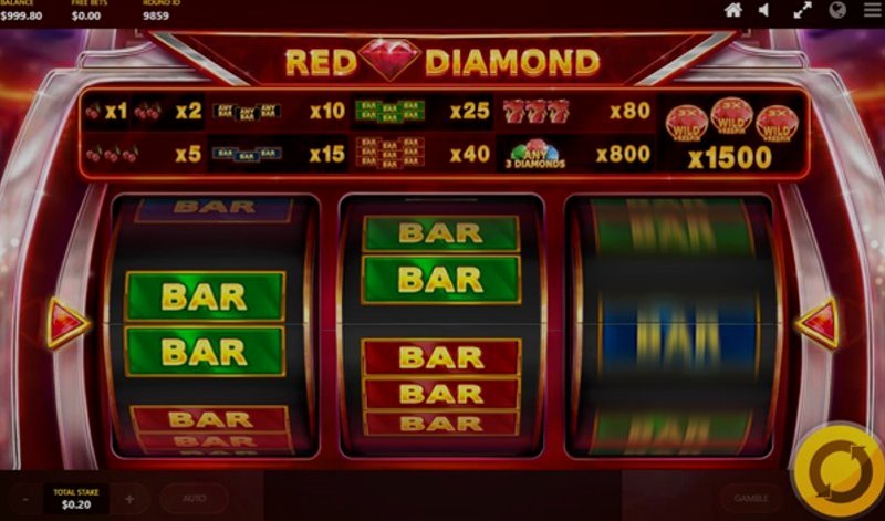 Play Red Diamond by Redtiger at 1Win Casino