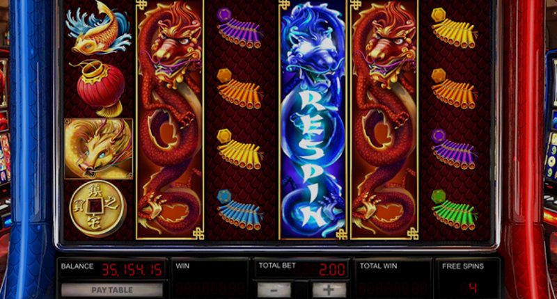 Play Red Dragon vs Blue Dragon by Games Global at 1Win Casino