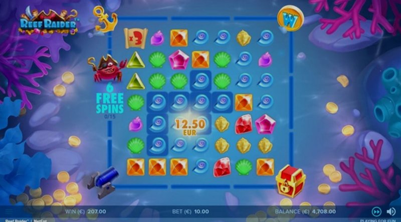 Play Reef Raider by Netent at 1Win Casino