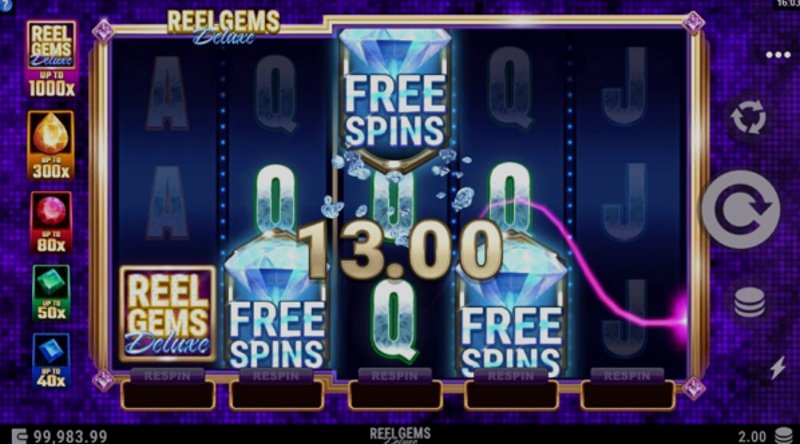 Play Reel Gems Deluxe by Games Global at 1Win Casino