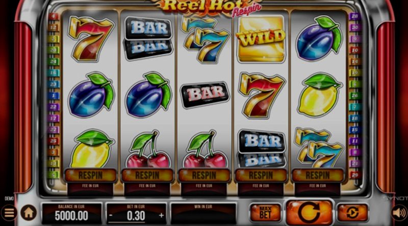 Play Reel Hot Respin by Synot at 1Win Casino