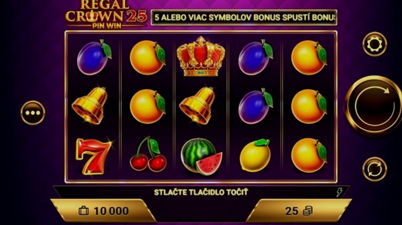 Play Regal Crown 25 by Amigogaming at 1Win Casino