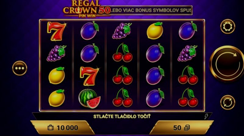 Play Regal Crown 50 by Amigogaming at 1Win Casino