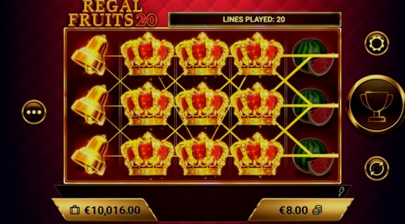 Play Regal Fruits 20 by Amigogaming at 1Win Casino