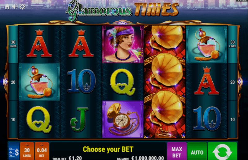 Play Glamorous Times by Gamomatgames at 1Win Casino