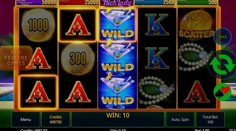 Play Rich Lady by Swintt at 1Win Casino